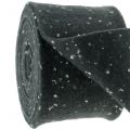 Floristik24 Pot tape plstená páska šedá s bodkami 15cm x 5m