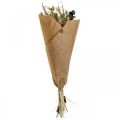 Floristik24 Kytica sušených kvetov bodliak eukalyptus sušené striebro 64cm