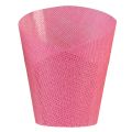 Floristik24 Kvetináč papierový kvetináč tkaný ružový žltozelený Ø9cm V18cm 9ks