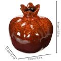 Keramická dekorácia z granátového jablka, lesklá, 14 cm | Floristik24.sk
