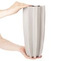 Moderná rebrovaná váza, vysoká dekoratívna váza na sušené kvety, 38 cm | Floristik24.sk