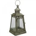 Floristik24 Vintage dekoračný lampáš kovový lampáš záhradný lampáš V33cm