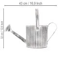 Vintage kvetináč Ø17cm, dekoratívna krhlica, kovový kvetináč v štýle shabby chic | Floristik24.sk