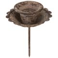 Floristik24 Vintage špicatý svietnik na vloženie Ø8,5cm V11,5cm 4ks