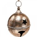Floristik24 Vintage ozdobná guľa Vianočná svorka na zvonček XXL Ø25cm