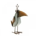 Floristik24 Kovový vtáčik, dekoračný havran, kovová dekorácia, záhradná dekorácia 24,5cm