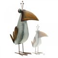 Floristik24 Dekoračná figúrka, kovový vtáčik, havran, kovová dekorácia 43cm