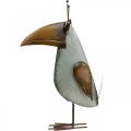 Floristik24 Dekoračná figúrka, kovový vtáčik, havran, kovová dekorácia 43cm