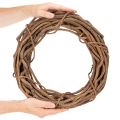 Veniec z prírodného vŕbového prútika ako remeselný veniec do kvetinárstva, 40 cm | Floristik24.sk