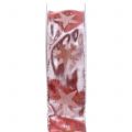 Floristik24 Vianočná stuha holografická ružová, strieborná 40mm 20m