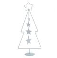 Floristik24 Vianočný stromček kovový biely V53,5cm