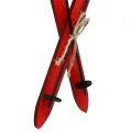 Floristik24 Vianočná dekorácia lyžiarska červená 11,5cm 16ks