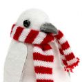 Floristik24 Vianočná dekorácia tučniak 11cm biely 3ks
