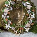Floristik24 Vianočná ozdoba prívesku parohy Vianočné ozdoby na stromček 7cm 8ks