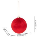 Veľká červená vianočná guľa na zavesenie, 15 cm, 3 kusy | Floristik24.sk