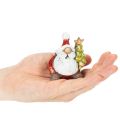 Figúrka Santa Clausa s vianočnou ozdobou na stromček, 7 cm, 2 kusy | Floristik24.sk