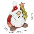 Figúrka Santa Clausa s vianočnou ozdobou na stromček, 7 cm, 2 kusy | Floristik24.sk