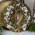 Floristik24 Vianočný konár ozdobný konár kužeľ konár zasnežený 72cm