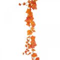 Floristik24 Girlanda z listov viniča girlanda červená oranžová jeseň L210cm