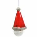 Floristik24 Vianočná dekorácia závesný zvonček trpaslík 10cm 4ks