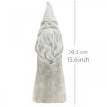 Floristik24 Betónová figúrka trpaslík Vianočný trpaslík sivý V39,5cm