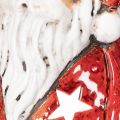 Dekoratívna figúrka Santa Clausa ako držiak na čajové sviečky s hviezdičkami, dekorácia na stôl, 15 cm | Floristik24.sk