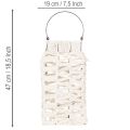 Závesný lampión, letná dekorácia, makramé V35,5 cm Š19 cm | Floristik24.sk