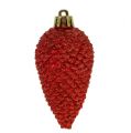 Floristik24 Ozdoby na vianočný stromček šišky červené 9cm 6ks