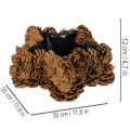 Kvetináč z borovicových šišiek, tvar hviezdy, 30 cm | Floristik24.sk