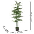 Umelý bambusový strom, zelený, 132 cm, izbová rastlina | Floristik24.sk