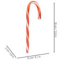Umelá cukrová trstina červeno-biela dekorácia 35 cm 3 ks | Floristik24.sk