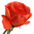 Floristik24 Deko ruže oranžové 32cm 6ks