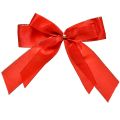 Floristik24 Dekoratívna mašľa, červená mašľa so zlatým lemom – Elegantná vianočná dekorácia, šírka 4 cm, 15 × 21 cm, 2 kusy