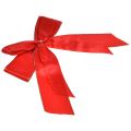 Dekoratívna mašľa, červená mašľa so zlatým lemom – Elegantná vianočná dekorácia, šírka 4 cm, 15 × 21 cm, 2 kusy | Floristik24.sk