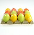 Floristik24 Sviečky z veľkonočných vajíčok 6cm rôzne farby 12ks