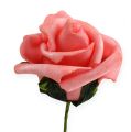 Floristik24 Penová ruža Ø4,5cm ružová 36str