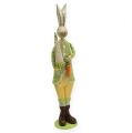 Floristik24 Drevený králik s dáždnikom 46 cm