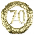 Floristik24 Jubilejné číslo 70 v zlate Ø40cm