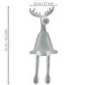 Dekoratívna hradba Elk V31 cm sivá, 3 ks | Floristik24.sk