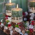 Floristik24 Svietnik na adventný veniec starožitné zlato Ø7cm V12cm 4ks