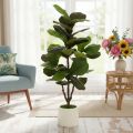 Umelý Ficus lyrata 120 cm dekoratívny do obývačky | Floristik24.sk