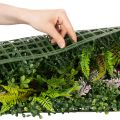 Stena z umelých rastlín 100 x 55 cm vertikálna zelená | Floristik24.sk