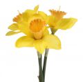 Floristik24 Umelé narcisy hodvábne kvety žlté narcisy 40cm 3ks