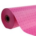 Floristik24 Manžetový papier 37,5cm 100m bodky ružový