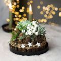 Kovový podnos okrúhly podnos na sviečky čierny Ø20cm V2,5cm 2ks | Floristik24.sk