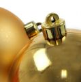 Floristik24 Vianočná guľa zlatá 10cm 4ks