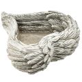 Rastlinné srdiečko pierka liaty kameň srdiečko sivobiele 13×12×6cm 2ks | Floristik24.sk