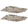 Miska na rastliny vlna ratan prírodný biely 40x14x6cm 2ks | Floristik24.sk