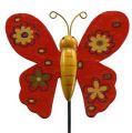 Floristik24 Farebné motýle na paličke 7cm 24ks