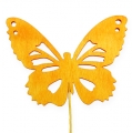 Floristik24 Deko motýle na drôte 3-farebné 8cm 18ks